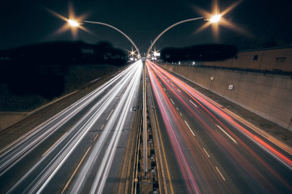 highway lights at night 1024x683 - The connected car in the time of Covid-19